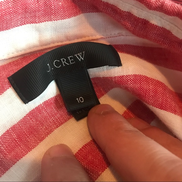 J Crew Striped Two Pocket Button Front Shirt - Picture 4 of 4